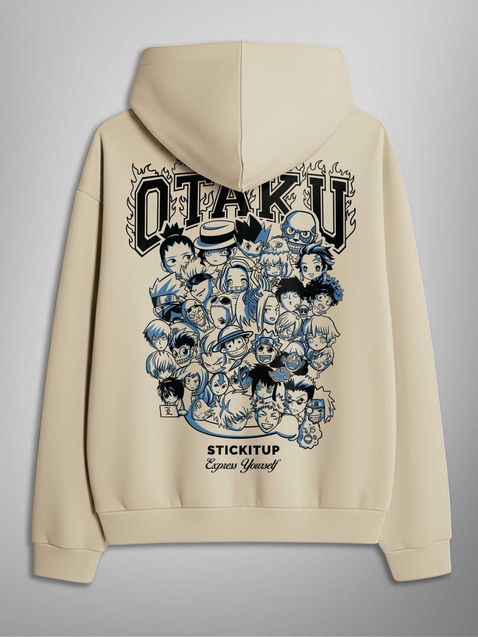 OTAKU OVERSIZED HOODIE - Premium oversized clothing by STICK IT UP