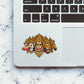 Panchmukhi Hanuman Faces Glitter Sticker - Glitter Stickers | STICK IT UP