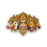 Panchmukhi Hanuman Faces Glitter Sticker - Glitter Stickers | STICK IT UP