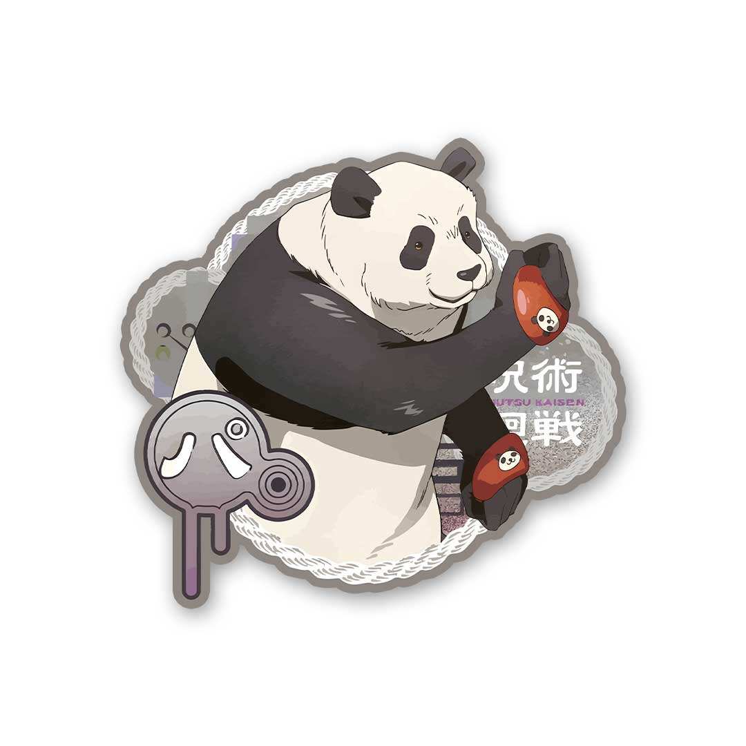 Panda Sticker waterproof vinyl decal for laptop, bike, car & bottle