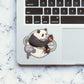 Panda Sticker waterproof vinyl decal for laptop, bike, car & bottle