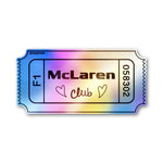Papaya Racing Club Holographic Stickers - Holographic stickers | STICK IT UP
