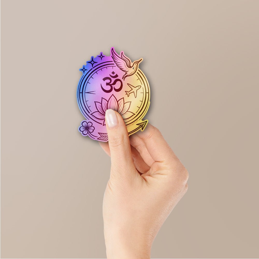 Peace 1.0 Holographic Stickers - Holographic stickers | STICK IT UP