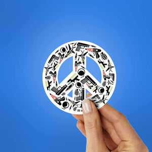 Peace 1.0 Sticker waterproof vinyl decal for laptop, bike, car & bottle