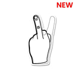 Peace Sign Sticker waterproof vinyl decal for laptop, bike, car & bottle