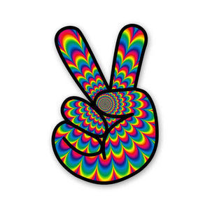 Peace Sticker waterproof vinyl decal for laptop, bike, car & bottle