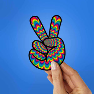 Peace Sticker waterproof vinyl decal for laptop, bike, car & bottle