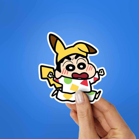 Pika Shinchan Sticker - STICK IT UP