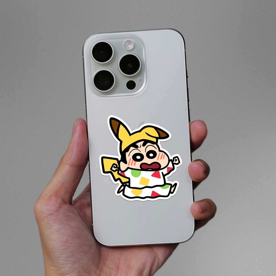 Pika Shinchan Sticker - STICK IT UP
