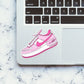 PINK AIR SHOES Sticker waterproof vinyl decal for laptop, bike, car & bottle