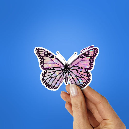 PINK BUTTERFLY Sticker - STICK IT UP