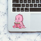 Pink Dino Reading Sticker - Stickers | STICK IT UP
