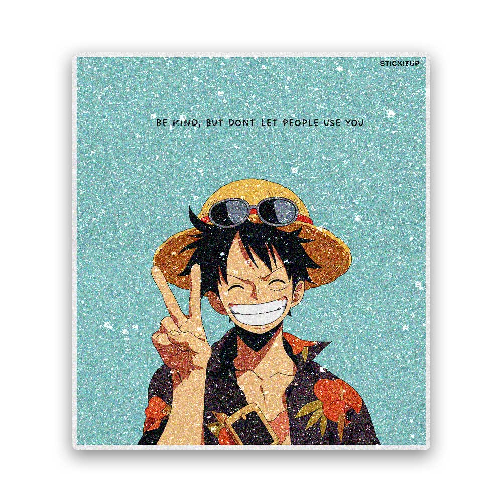 Pirate Hat Peace Sign Glitter Sticker - Glitter Stickers | STICK IT UP
