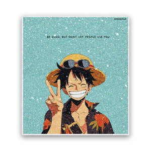 Pirate Hat Peace Sign Glitter Sticker - Glitter Stickers | STICK IT UP