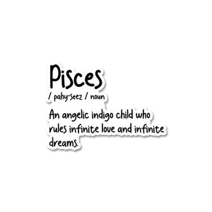 Pisces Sticker waterproof vinyl decal for laptop, bike, car & bottle