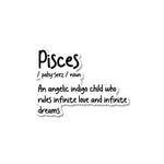 Pisces Sticker waterproof vinyl decal for laptop, bike, car & bottle