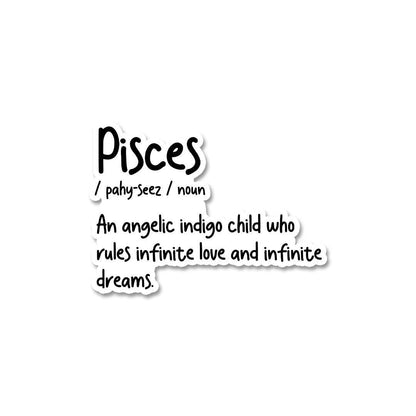 Pisces Sticker waterproof vinyl decal for laptop, bike, car & bottle
