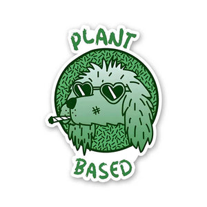 Plant Based Sticker waterproof vinyl decal for laptop, bike, car & bottle