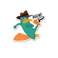Platipus Mahashey Sticker waterproof vinyl decal for laptop, bike, car & bottle