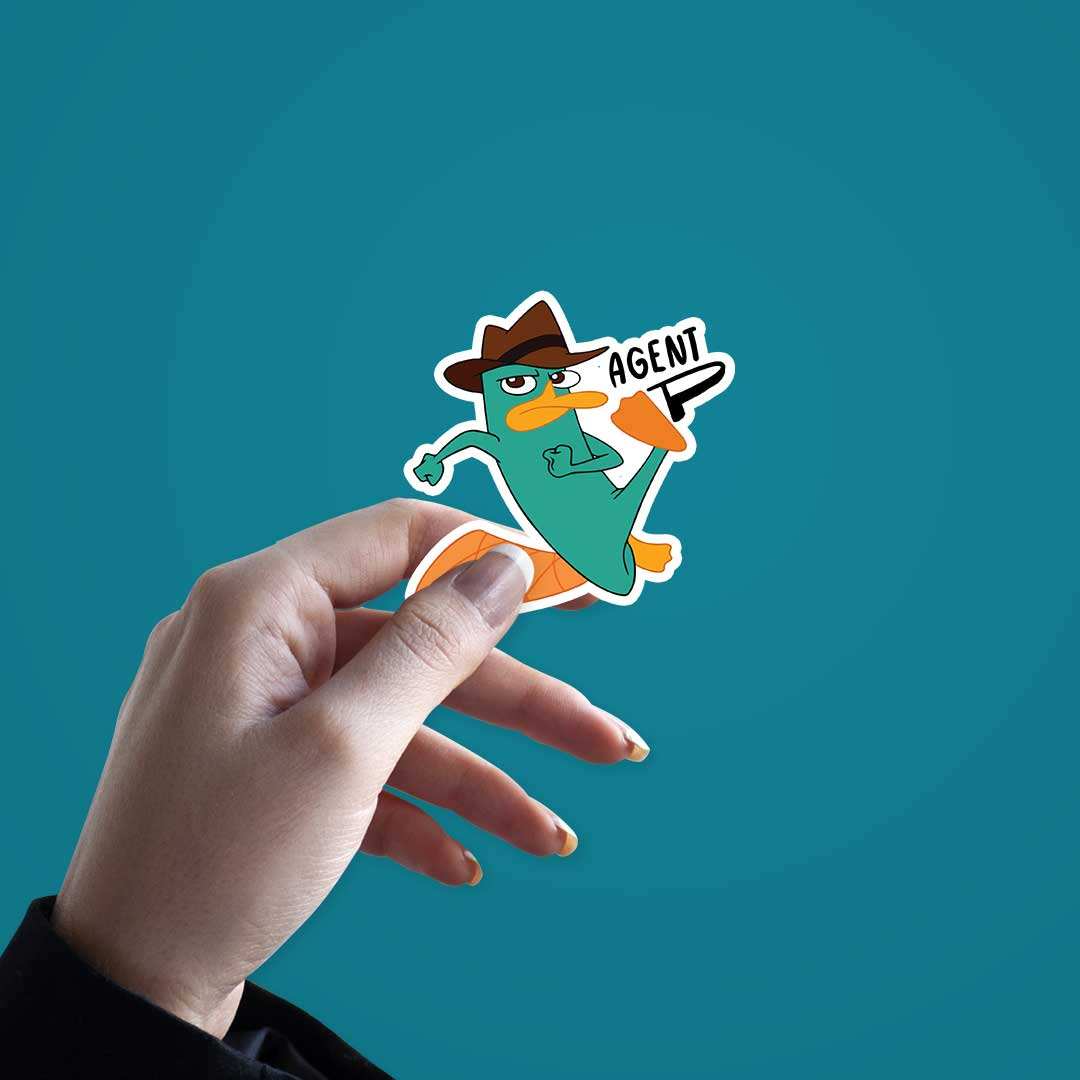 Platipus Mahashey Sticker waterproof vinyl decal for laptop, bike, car & bottle