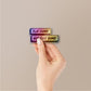 Play Dumb Not That Dumb Holographic Stickers