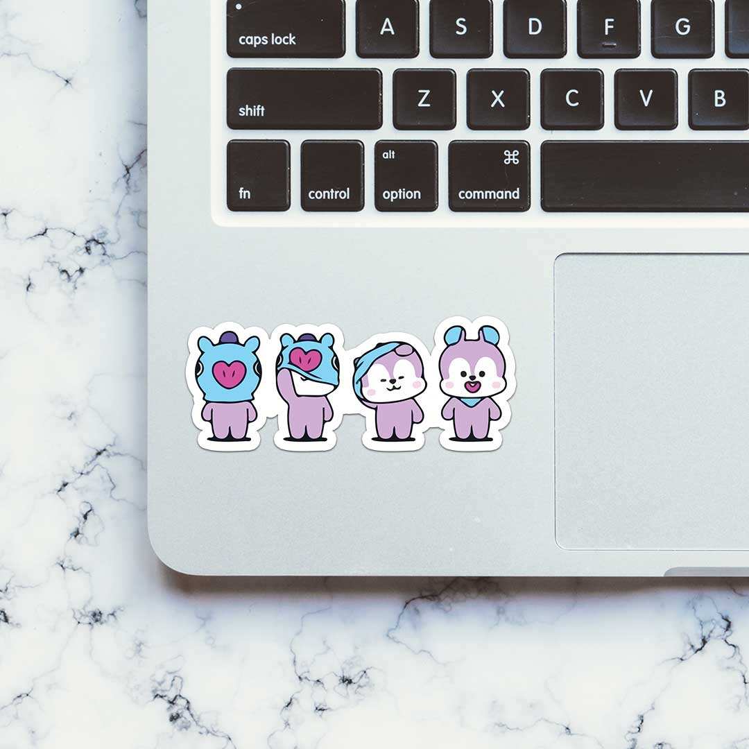 Pookie Gang Sticker waterproof vinyl decal for laptop, bike, car & bottle
