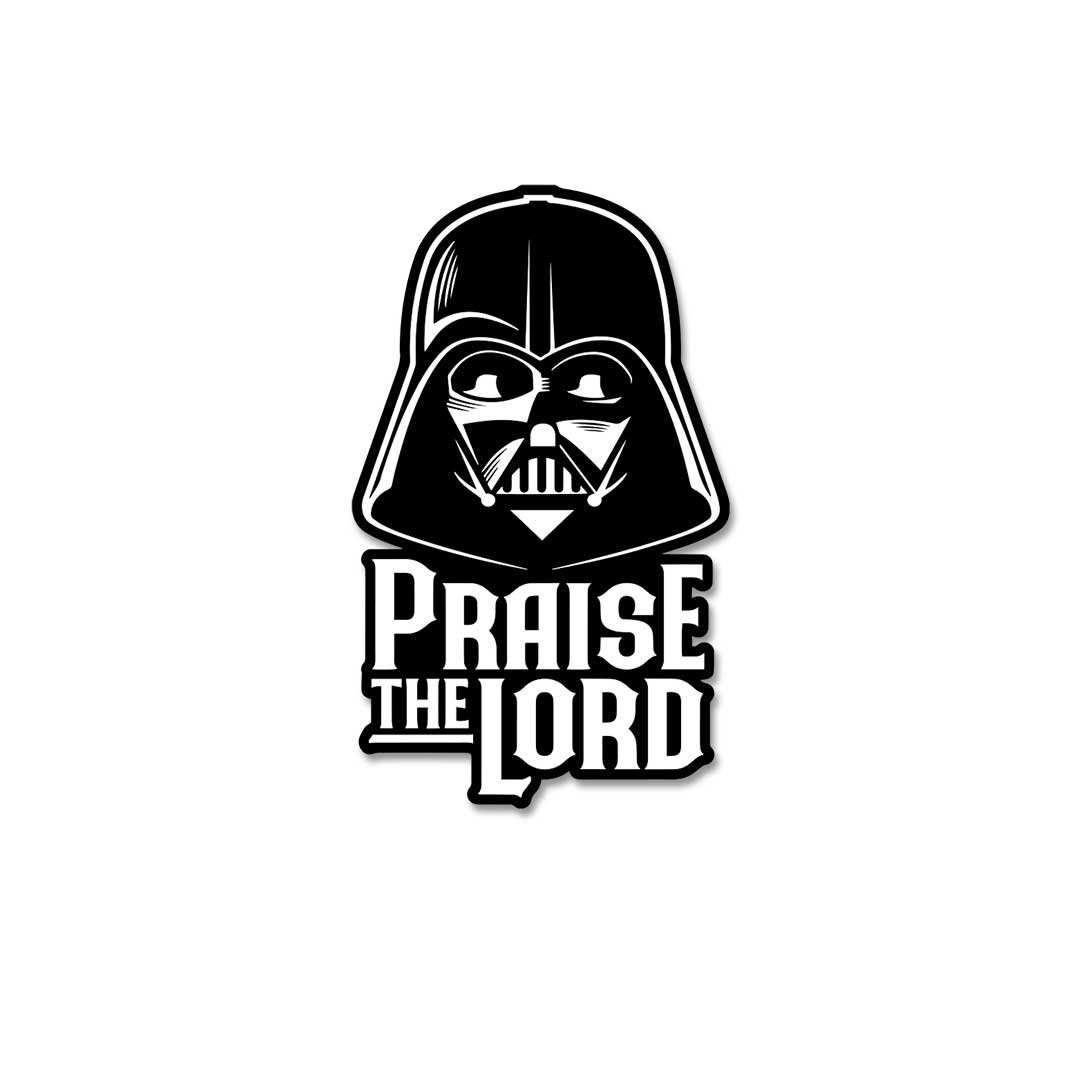Praise The Lord Sticker waterproof vinyl decal for laptop, bike, car & bottle