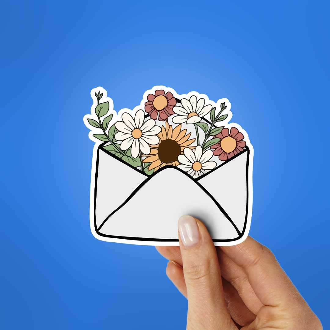pretty envelop Sticker waterproof vinyl decal for laptop, bike, car & bottle