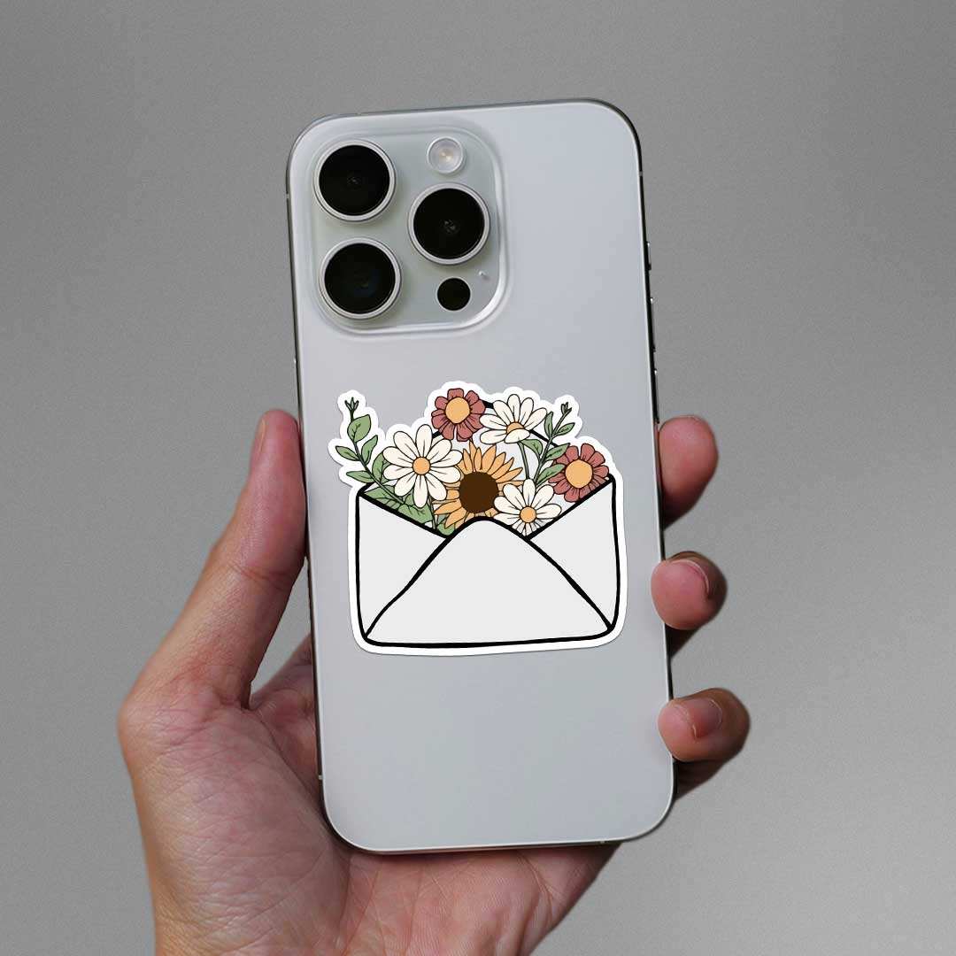 pretty envelop Sticker waterproof vinyl decal for laptop, bike, car & bottle