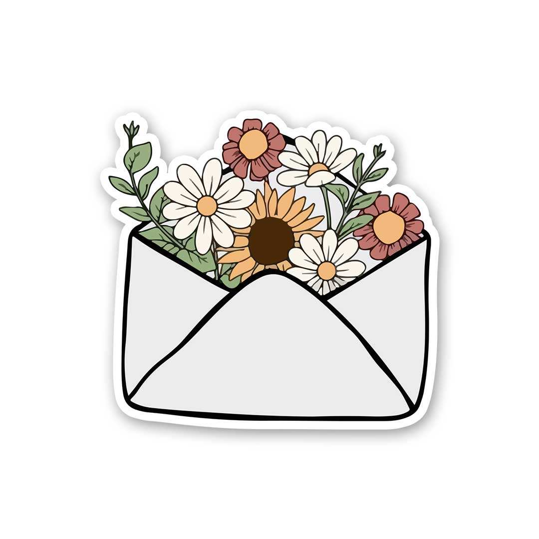 pretty envelop Sticker waterproof vinyl decal for laptop, bike, car & bottle