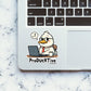 PRODUCKTIVE Sticker waterproof vinyl decal for laptop, bike, car & bottle