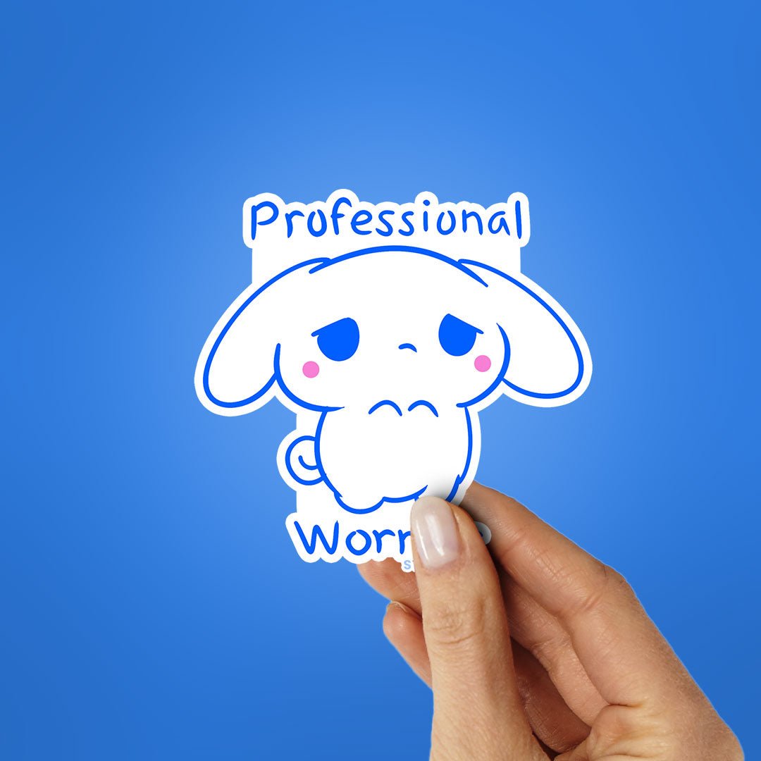 Professional Worrier Sticker waterproof vinyl decal for laptop, bike, car & bottle