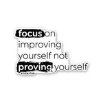 Proving Sticker waterproof vinyl decal for laptop, bike, car & bottle