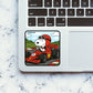 PUP RACER Sticker waterproof vinyl decal for laptop, bike, car & bottle