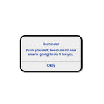 Push Yourself Sticker waterproof vinyl decal for laptop, bike, car & bottle