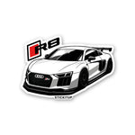 R8 Sticker waterproof vinyl decal for laptop, bike, car & bottle