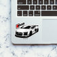R8 Sticker waterproof vinyl decal for laptop, bike, car & bottle