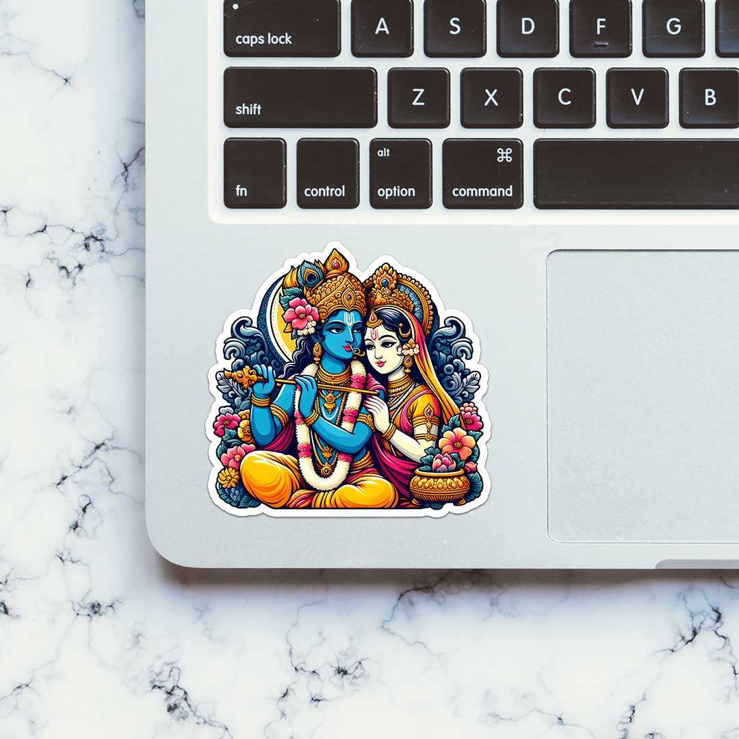 Radha Rani Stickers Buy Radha Krishna Sticker Online | Premium Waterproof Vinyl | STICK IT UP