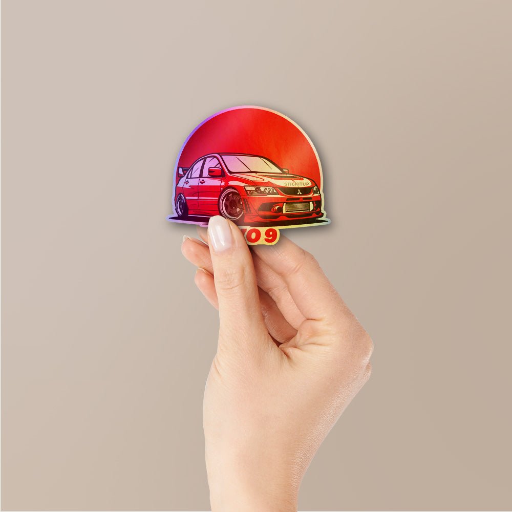 Rally Legend Red Holographic Stickers - Holographic stickers | STICK IT UP