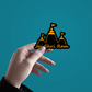 Ram Mandir Sticker waterproof vinyl decal for laptop, bike, car & bottle