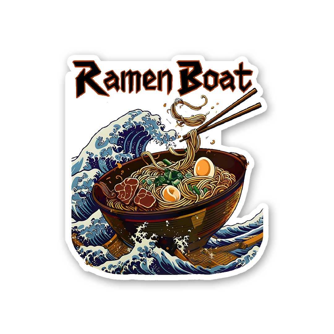Ramen Boat Sticker - Stickers | STICK IT UP