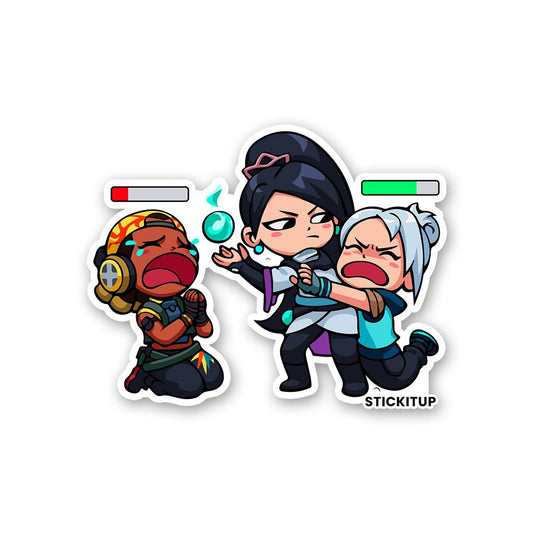 RAZE VS JETT Sticker - STICK IT UP