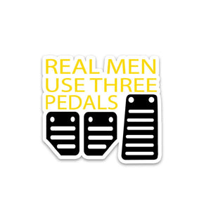 Real Men Bumper Sticker waterproof vinyl decal for laptop, bike, car & bottle