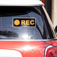 REC Bumper Sticker waterproof vinyl decal for laptop, bike, car & bottle