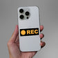 Rec Sticker waterproof vinyl decal for laptop, bike, car & bottle