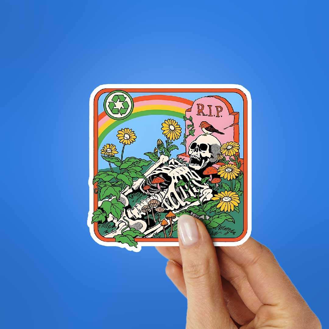 Recycle Rip Sticker waterproof vinyl decal for laptop, bike, car & bottle