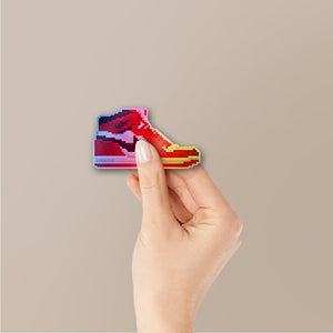 Red Retro High-Tops Holographic Stickers - Holographic stickers | STICK IT UP