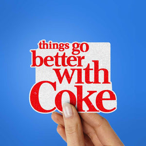 Refreshing Cola Fizz Glitter Sticker - Glitter Stickers | STICK IT UP