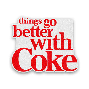 Refreshing Cola Fizz Glitter Sticker - Glitter Stickers | STICK IT UP