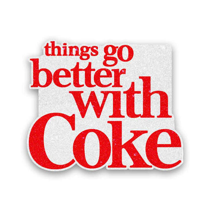 Refreshing Cola Fizz Glitter Sticker - Glitter Stickers | STICK IT UP